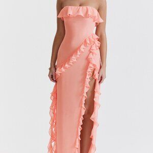 NWT House of CB Sarina Apricot Dress Medium